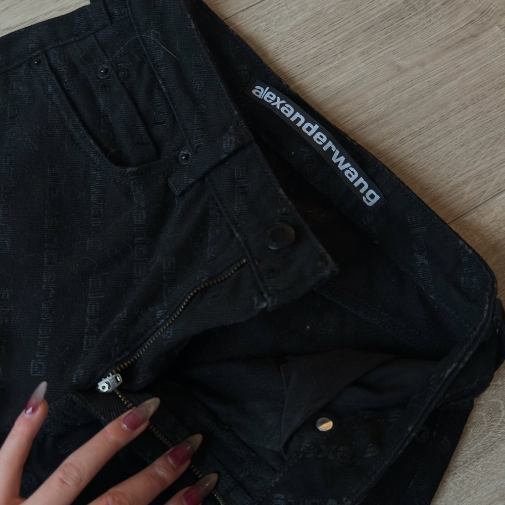 Alexander Wang Black Straight Leg Jeans